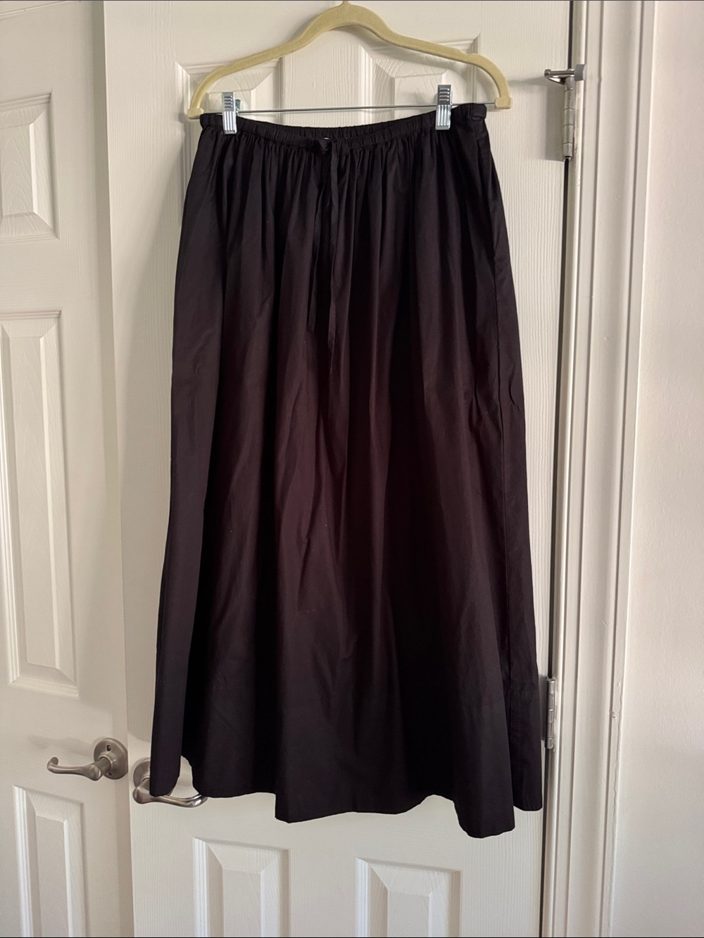 pistola Black Maxi Skirt with Elastic Waistband